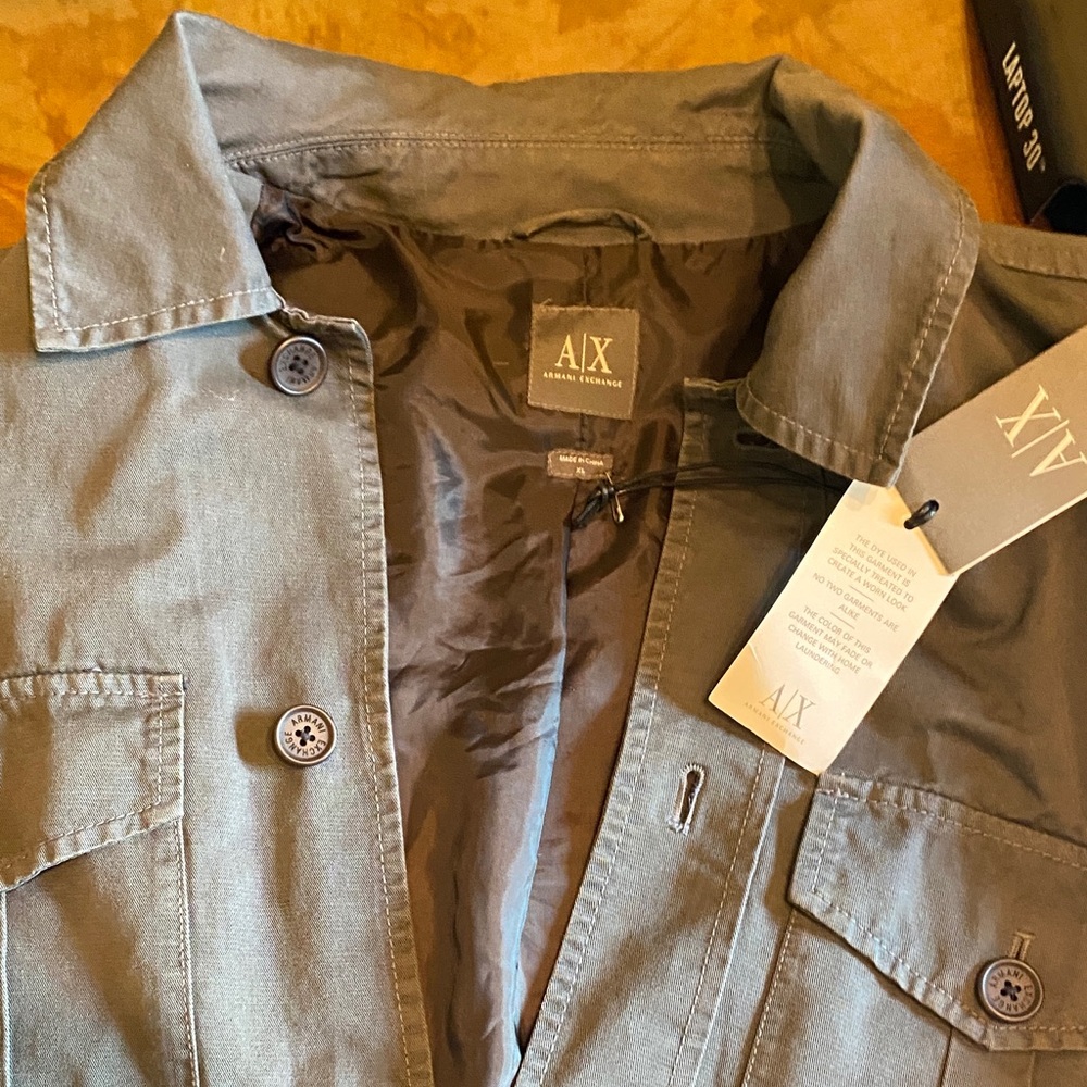 Armani Exchange Grey Military Jacket - Picture 8 of 9